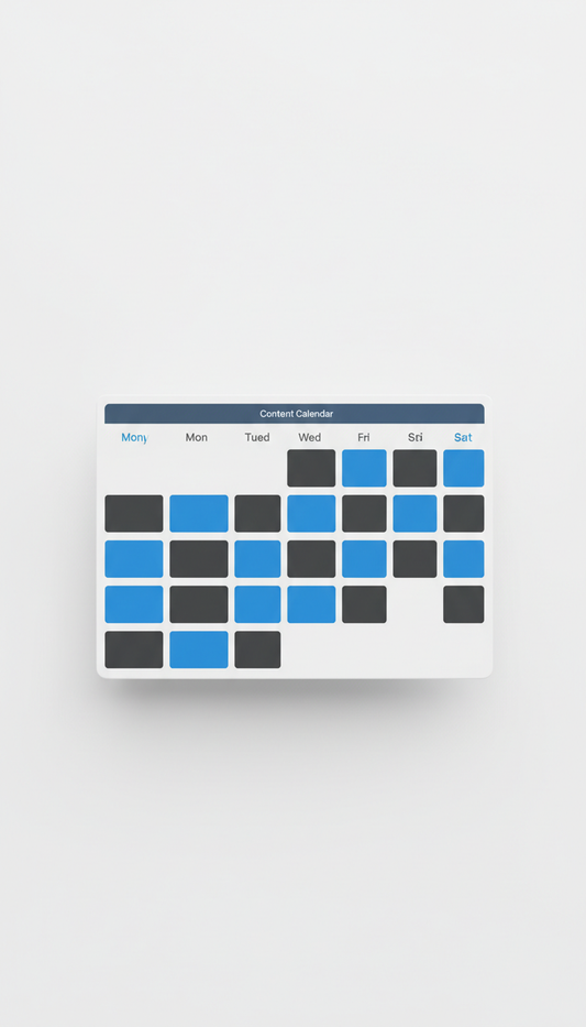 Calendrier contenu réseaux visuel